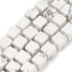 天然石ハウライトビーズ連売り  キューブ  シードビーズで  8~8.5x8~8.5x8~8.5mm  穴：1.2mm  約38~39個/連  14.96''（38cm）〜15.35''（39cm）&nbsp;G-D338-A13