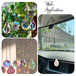 1Pc Transparent Glass Hanging Suncatchers&nbsp;AJEW-TADJ0001-02D