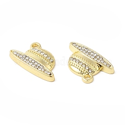 Alloy Rhinestone Pendants&nbsp;ALRI-P005-10G