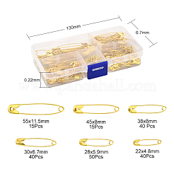 00#~4# 200Pcs 6 Style Iron Safety Pins Sets&nbsp;NEED-YW0001-01-B