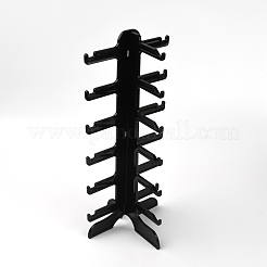 アクリルディスプレイフレーム  16x9.7x35.7層  ブラック  {1}cm&nbsp;ODIS-WH0020-44A