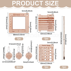 DIY Wood Knitting Tools Sets&nbsp;DIY-UN0007-58