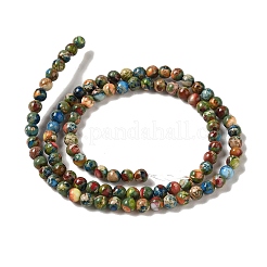 Dyed Natural Imperial Jasper Beads Strands&nbsp;G-Q161-A02-01