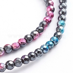 Electroplated Non-magnetic Synthetic Hematite Beads Strands&nbsp;G-L562-09A