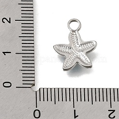 304ステンレスペンダント  エナメル  ヒトデのチャーム  ステンレス鋼色  ミックスカラー  15x12x2.5mm  穴：2.5mm&nbsp;STAS-N108-88P