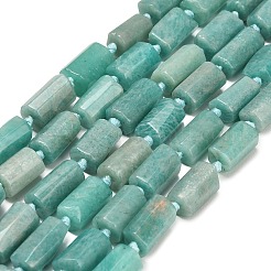 天然石アマゾナイトビーズ連売り  ファセット列  13~14x7~10x6~9mm  穴：1.2mm  約22~23個/連  15.75''~15.94''（40~40.5センチメートル）&nbsp;GG-CBA295D-02