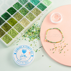 480g 24 Colors 12/0 Glass Round Seed Beads&nbsp;SEED-CJ0001-09