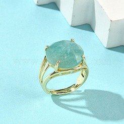 Brass Cuff Open Rings&nbsp;RJEW-D347-05G-18
