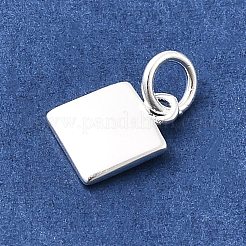 925 Sterling Silver Square Charms&nbsp;STER-A048-07S