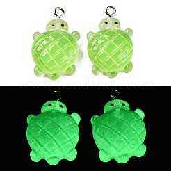 Gradient Color & Luminous Opaque Resin Pendants&nbsp;RESI-S011-01F