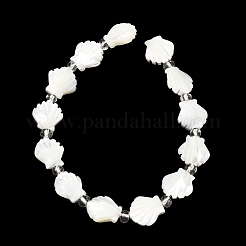 Natural Trochid Shell/Trochus Shell Beads Strands&nbsp;BSHE-A002-06