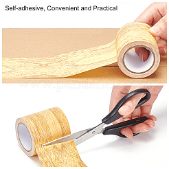 Non-woven Fabrics Imitation Wood Grain Adhesive Tape&nbsp;DIY-GF0005-15C