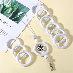 9Pcs Ring Food Grade Eco-Friendly Silicone Focal Beads&nbsp;JX895C