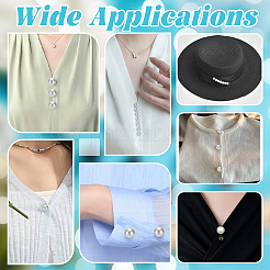48Pcs 3 Styles Plastic Pearl No Sewing Buttons&nbsp;FIND-NB0006-78B