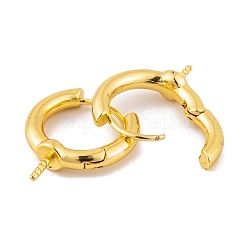 Brass Hoop Earrings Findings&nbsp;KK-K367-14G