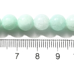 天然石マレーシアジェイドビーズ連売り  ラウンド  染め  甘露  8mm  穴：1mm  約48個/連  15''（38.1センチメートル）&nbsp;G-NH0007-05A-02