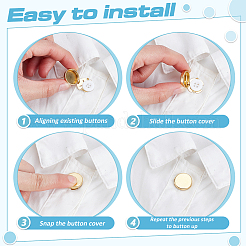 20Pcs Flat Round Brass Button Covers Settings&nbsp;BUTT-ME0001-48D