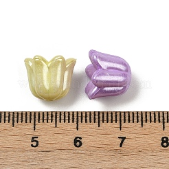 不透明アクリルイミテーションパールビーズ  蘭  ミックスカラー  11~12x10mm  穴：1.6mm  892個/ 500g&nbsp;OACR-B031-46
