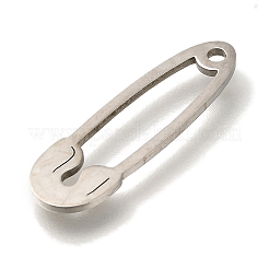 ステンレスペンダント201個  クリップチャーム  ステンレス鋼色  24x7.5x1mm  穴：1.6mm&nbsp;STAS-R136-05P