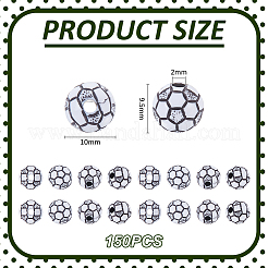 150Pcs Craft Style Acrylic Beads&nbsp;SACR-UN0001-03