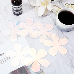 6Pcs Acrylic Mirror Cup Mats&nbsp;AJEW-FG0002-11