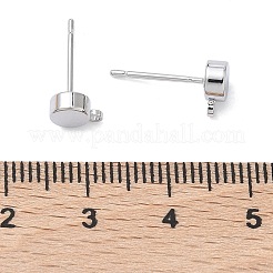 SHEGRACE Brass Stud Earring Findings&nbsp;XGR0105P-151P