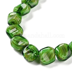 Handmade Milleflori Glass Beads Strands&nbsp;LAMP-M018-01A-05
