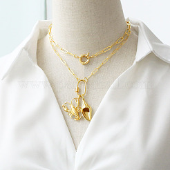 Summer Beach Brass Pendant Necklaces&nbsp;WGEACD0-02