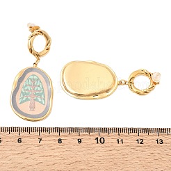 304 Stainless Steel Dangle Stud Earrings&nbsp;EJEW-A158-07A-G