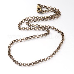 Iron Cross Chain Rolo Chain Necklace Making&nbsp;NJEW-JN01384-04