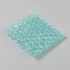 フィルム包装袋  ハートバブルメーラー  パッド入り封筒  正方形  ターコイズ  10x10.5x0.5cm&nbsp;ABAG-TAC0001-19B