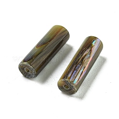 天然パウアシェルビーズ  コラム  コーヒー  13.5x4mm  穴：0.8mm&nbsp;BSHE-G039-06