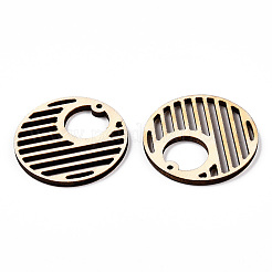 Undyed Natural Poplar Wood Pendants&nbsp;WOOD-TAC0002-57