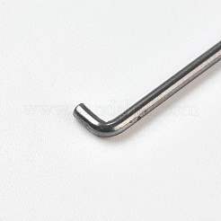 ステンレス鋼のフェルト針  ウールフェルトツール  ステンレス鋼色  9.1cm&nbsp;TOOL-WH0062-02C