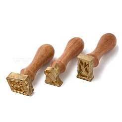 (Defective Closeout Sale: Oxidized)Wood Wax Seal Handles&nbsp;STAM-XCP0001-03LG