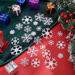 24Pcs 6 Styles Cloth Snowflake Self-adhesion Embroidery Sew on Appliques&nbsp;PATC-MA0001-11