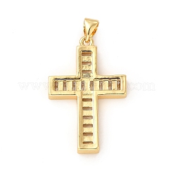 Rack Plating Brass Micro Pave Cubic Zirconia Pendants&nbsp;KK-E072-02G