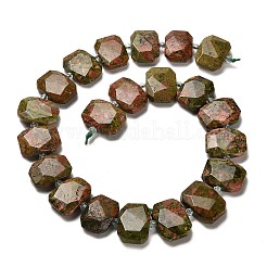 Natural Unakite Beads Strands&nbsp;G-H078-B13-01