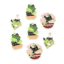 15Pcs 3 Styles Alloy Enamel Pendants&nbsp;ENAM-CJ0004-18