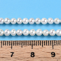 Natural Nucleated Pearl Beads Strands&nbsp;PEAR-N016-03B