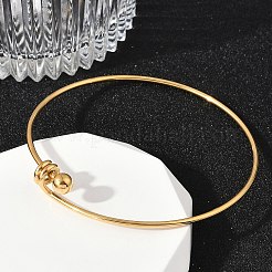 304 Stainless Steel Bangles for Women&nbsp;BJEW-C088-03G