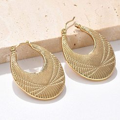 304 Stainless Steel Hoop Earrings for Women&nbsp;EJEW-L296-054G