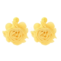 Valentine's Day Polyester Dangle Stud Earrings&nbsp;EJEW-T055-06A