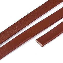 5m牛革レザーコード  革のアクセサリーコード  ジュエリーDIY製コード  フラット  シエナ  10x3mm  約5.47ヤード（5m）/セット&nbsp;WL-GF0001-29D-03