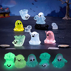 Halloween Luminous Transparent Resin Display Decoration&nbsp;DJEW-N004-09