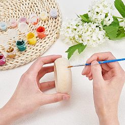 未完成の天然木の腕輪  多面カット  diyウッドクラフト  バリーウッド  内径：2-3/4インチ（6.9cm）&nbsp;BJEW-WH0015-01