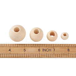 Unfinished Natural Wood Beads&nbsp;WOOD-KS0001-10