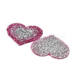 Heart Hotfix Rhinestone Iron on Patches&nbsp;DIY-WH0308-193C