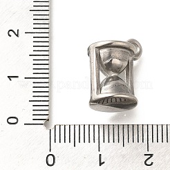 変色防止304ステンレススチールペンダント  砂時計チャーム  ステンレス鋼色  15.5x13x10mm  穴：2mm&nbsp;X-STAS-I321-63P