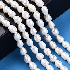 Natural Cultured Freshwater Pearl Beads Strands&nbsp;PEAR-N012-05U